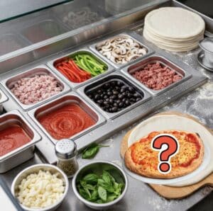 Pizza enfant à composer 20cm