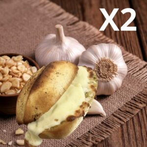 2 Pains à l'ail Mozza