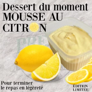 Dessert du moment - Mousse au citron